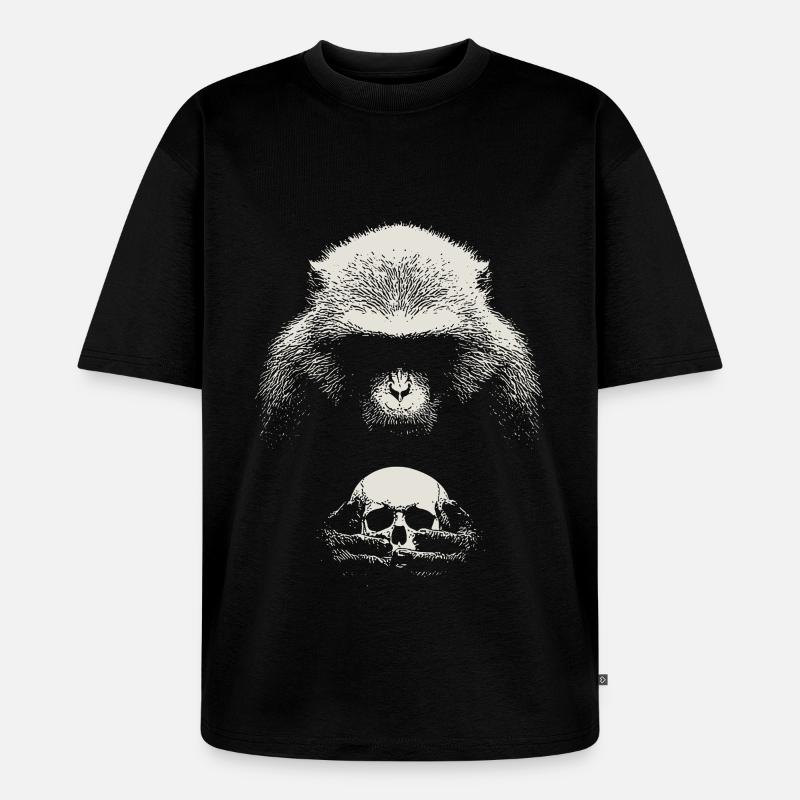 Shakespeare's monkey - Unisex Premium Oversized Bio T-Shirt - Schwarz