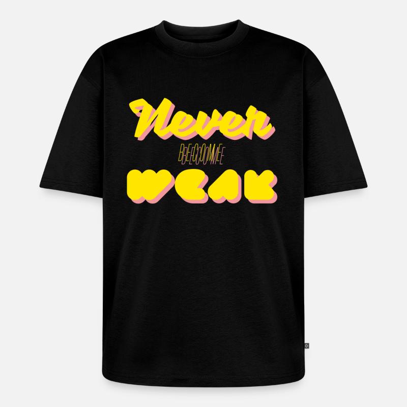 shinee - a-yo, never become weak - Unisex Premium Oversized Bio T-Shirt - Schwarz