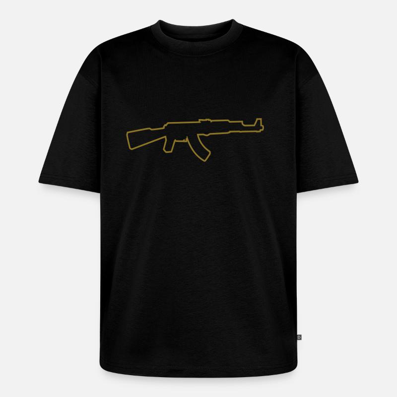 AK Outline - Unisex Premium Oversized Bio T-Shirt - Schwarz