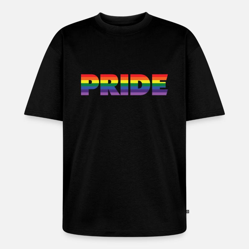 Pride CSD - Unisex Premium Oversized Bio T-Shirt - Schwarz