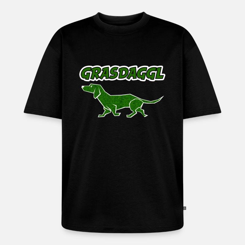 GRASDAGGL - Unisex Premium Oversized Bio T-Shirt - Schwarz