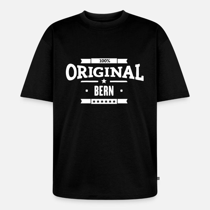 Original Bern - Unisex Premium Oversized Bio T-Shirt - Schwarz