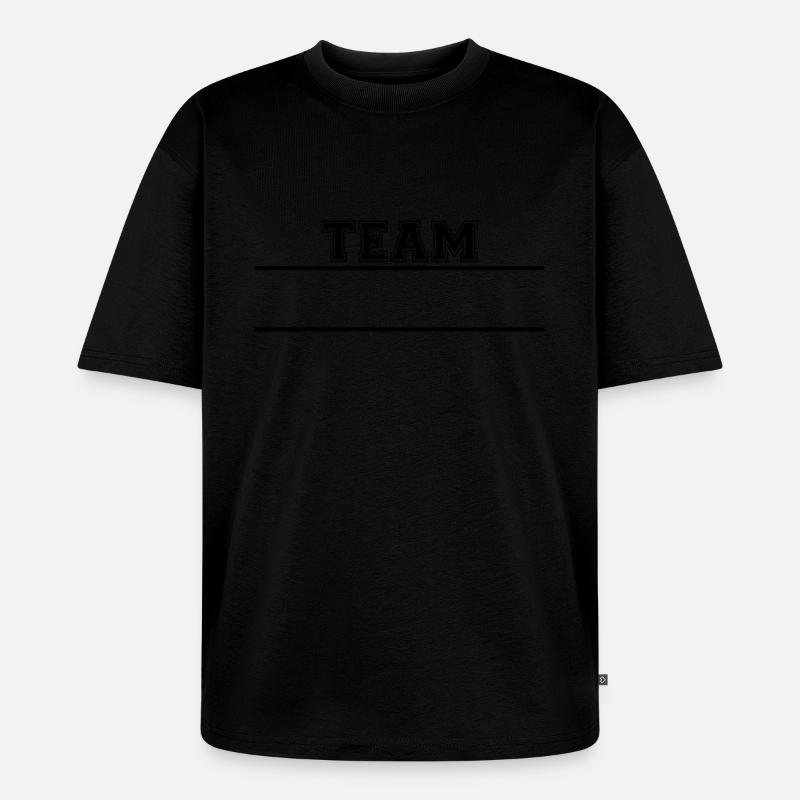 Das Team... - Unisex Premium Oversized Bio T-Shirt - Schwarz