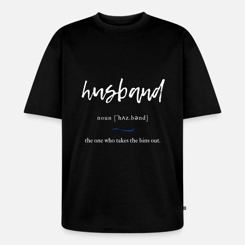 Husband (Ehemann) Convoluted Edition Black - Unisex Premium Oversized Bio T-Shirt - Schwarz