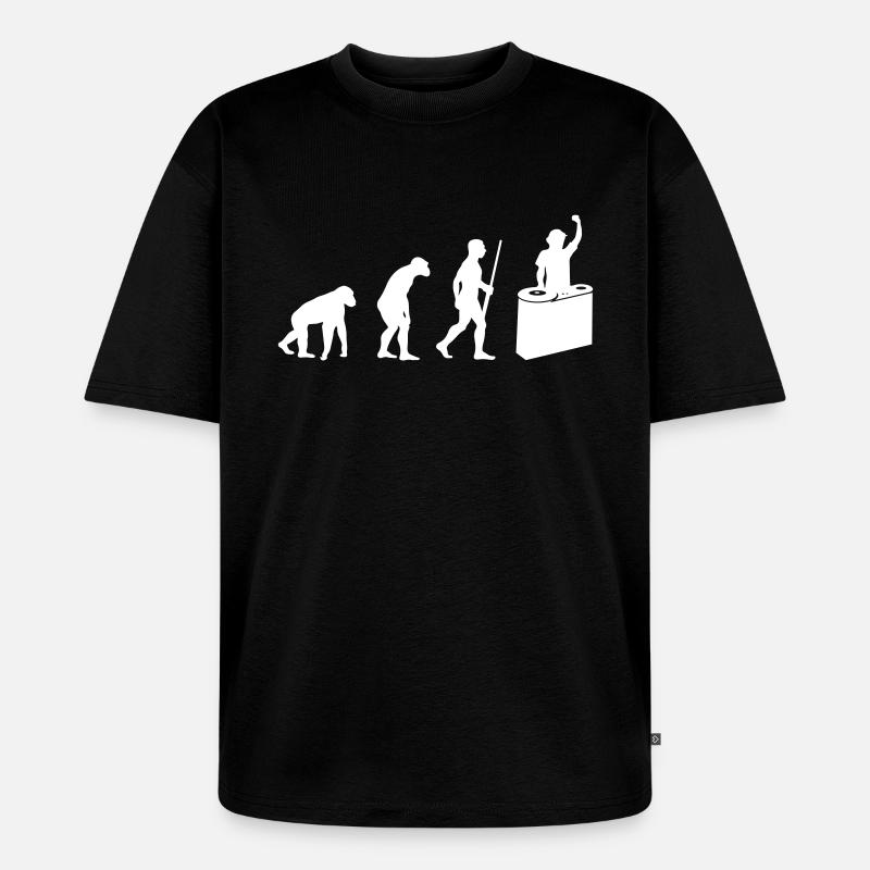 L'évolution DJ - T-shirt Premium bio oversize Unisexe - noir