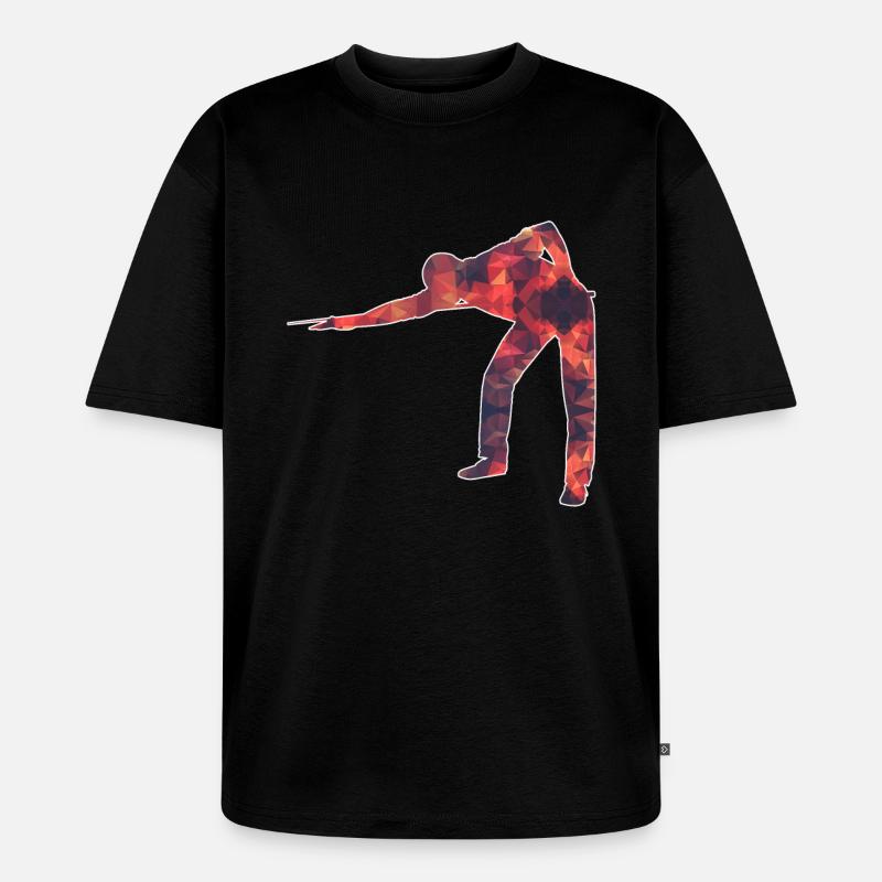 Billard / Billard / Billard - T-shirt Premium bio oversize Unisexe - noir