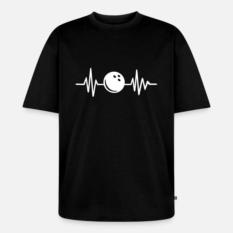 Bowling - Unisex Premium Oversized Bio T-Shirt - Schwarz