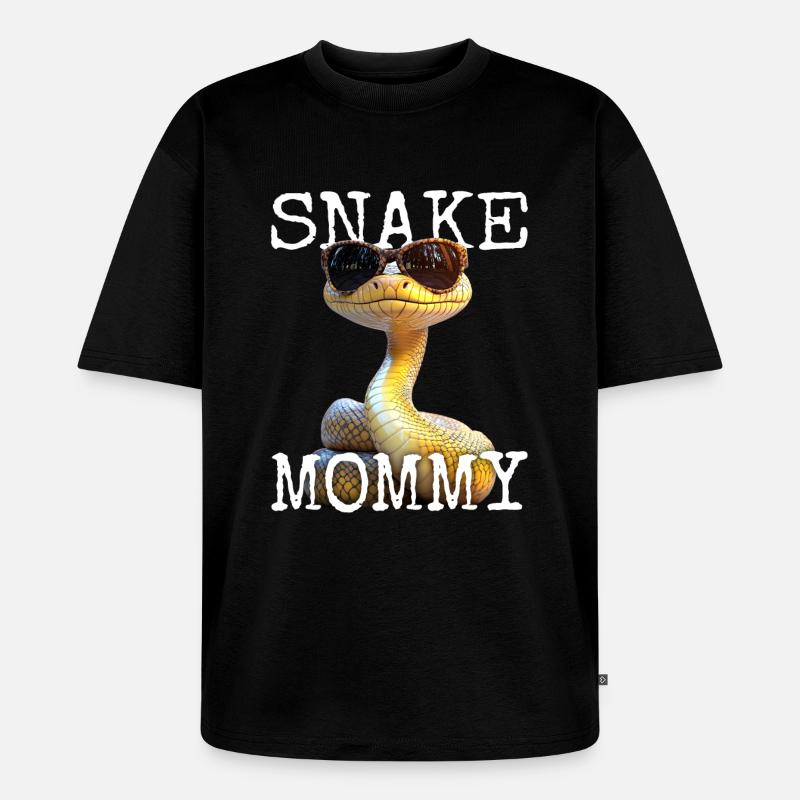 orm, mamma, mamma, orm, mors dag, ormar - Ekologisk oversized premium-T-shirt unisex - svart
