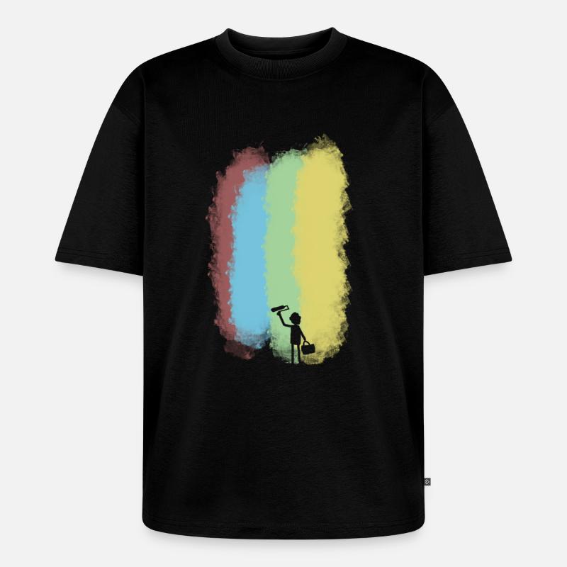Maler - Unisex Premium Oversized Bio T-Shirt - Schwarz