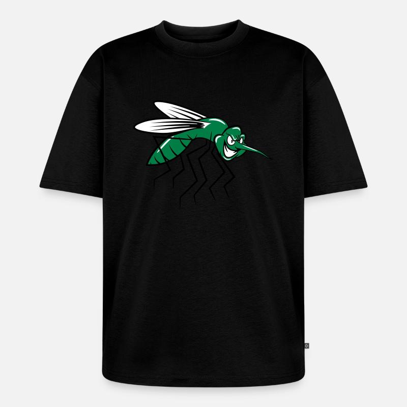 Mücke witzig comic - Unisex Premium Oversized Bio T-Shirt - Schwarz