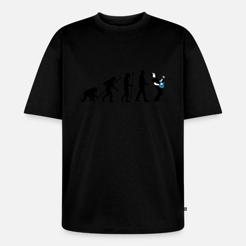 evolution_rocks_032012_n_3c - Unisex Premium Oversized Bio T-Shirt - Schwarz
