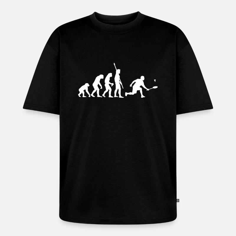 evolution_badminton_022011_c_1c - T-shirt Premium bio oversize Unisexe - noir
