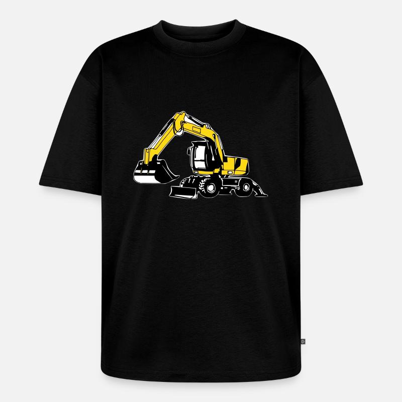 Mobilbagger 2 - Unisex Premium Oversized Bio T-Shirt - Schwarz