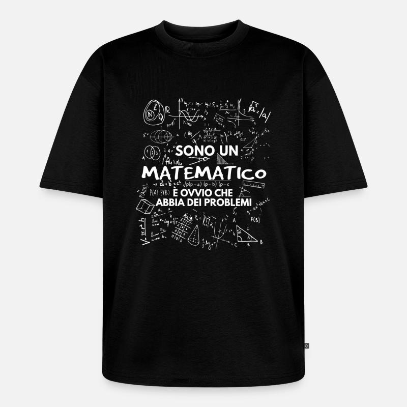 Matematico - Unisex Premium Oversized Bio T-Shirt - Schwarz