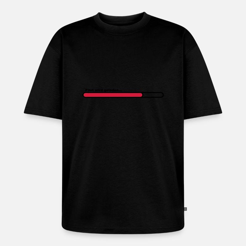 pilot - Unisex Premium Oversized Bio T-Shirt - Schwarz