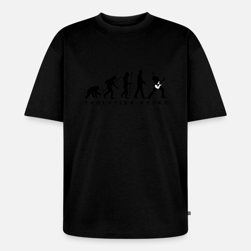 evolution_rocks_032012_b_2c - Unisex Premium Oversized Bio T-Shirt - Schwarz