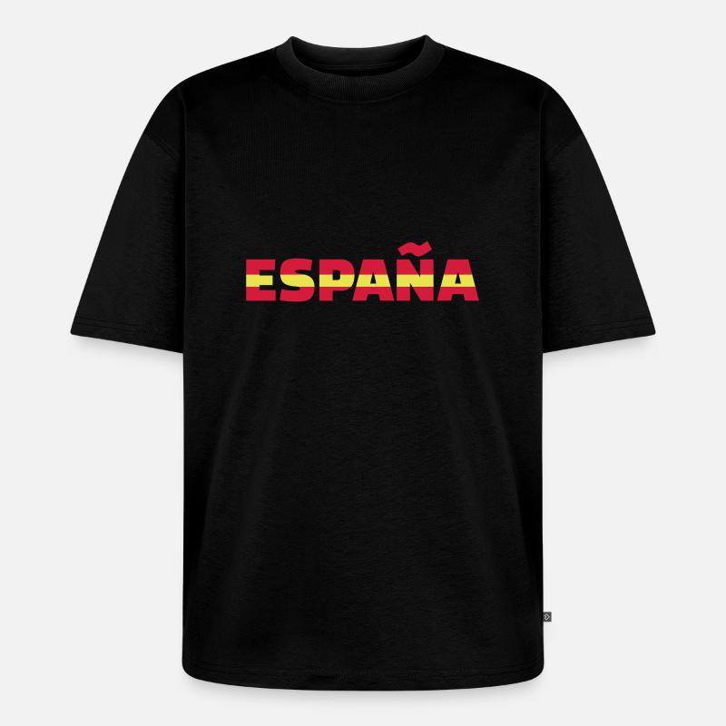 Spanien - Unisex Premium Oversized Bio T-Shirt - Schwarz