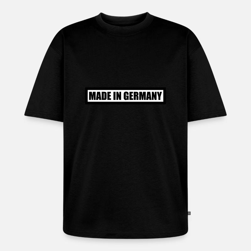 Made in Germany - Unisex Premium Oversized Bio T-Shirt - Schwarz