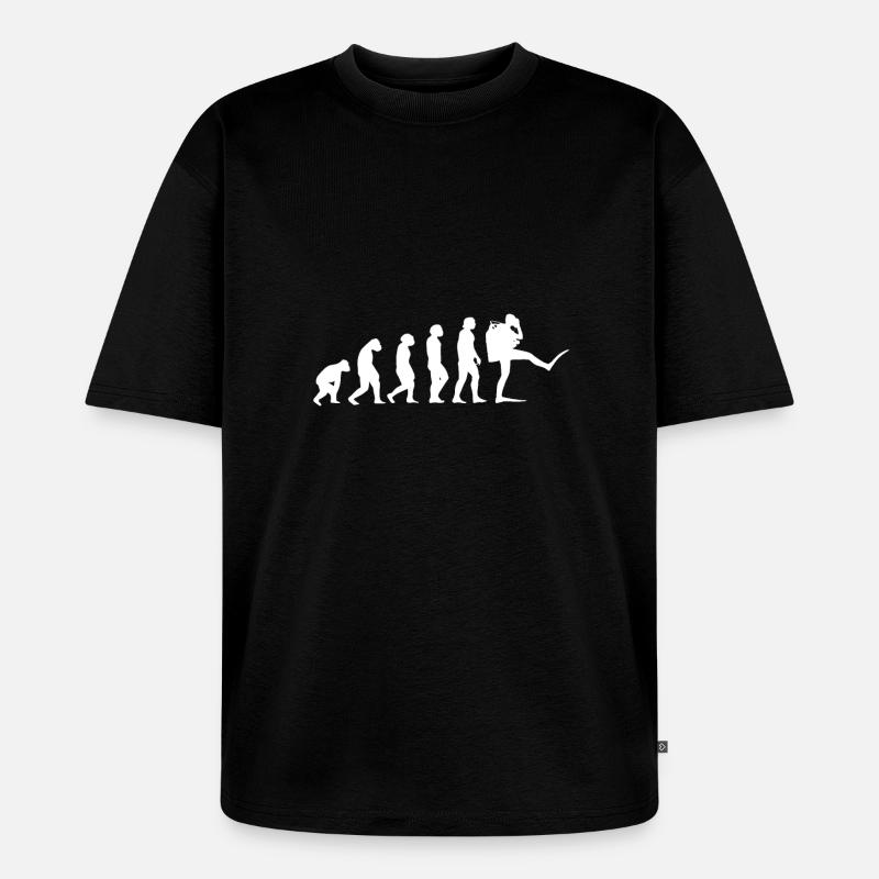 Diving Evolution - Diver Gift - Unisex Premium Oversized Organic T-Shirt - black