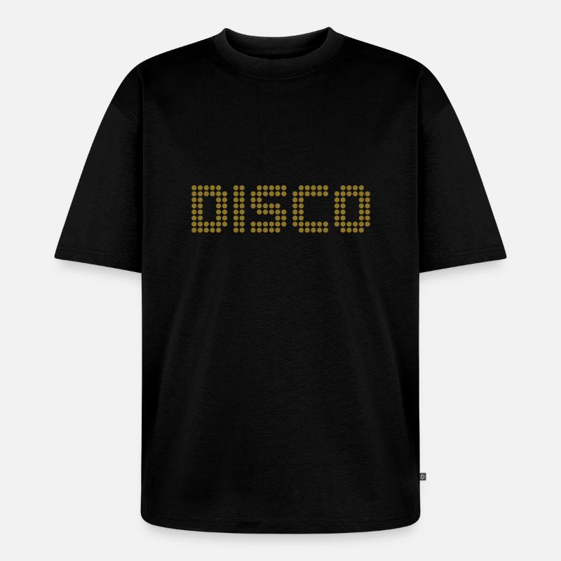 Disko - Unisex Premium Oversized Bio T-Shirt - Schwarz