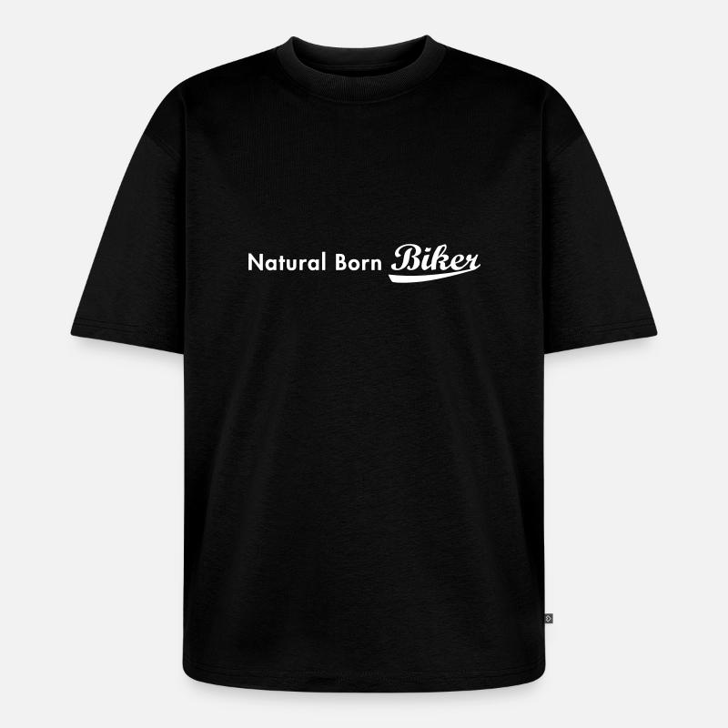 evolution_biker - T-shirt Premium bio oversize Unisexe - noir