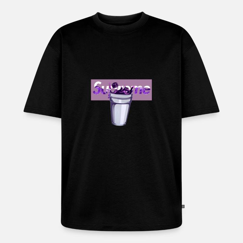 Cup Edition Lean Double - T-shirt Premium bio oversize Unisexe - noir