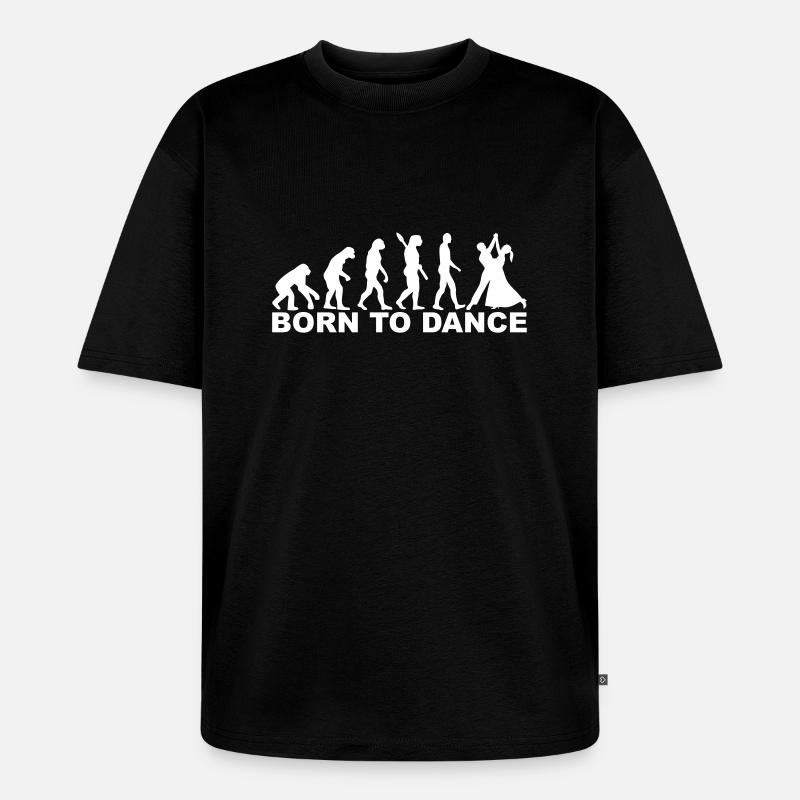 Evolution Dancing - Unisex Premium Oversized Organic T-Shirt - black