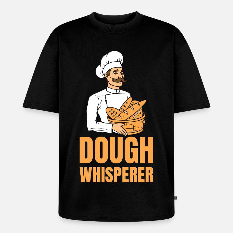 Bäcker Dough Whisperer - Unisex Premium Oversized Bio T-Shirt - Schwarz