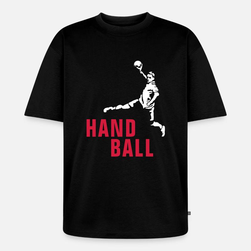 handball_122012_b_2c - Unisex Premium Oversized Bio T-Shirt - Schwarz