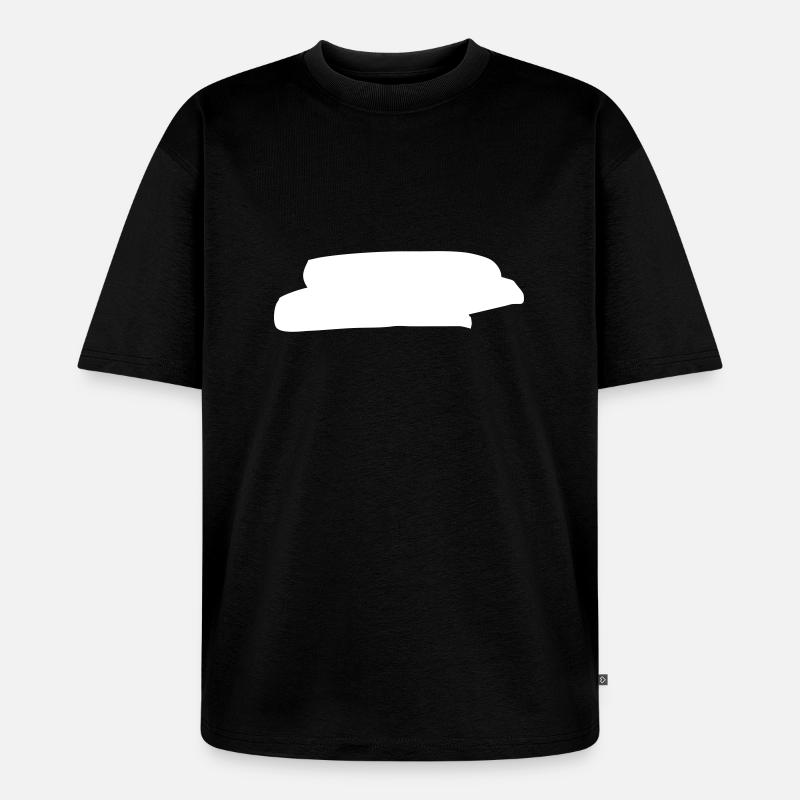 forme d'arrière-plan Doodle - T-shirt Premium bio oversize Unisexe - noir