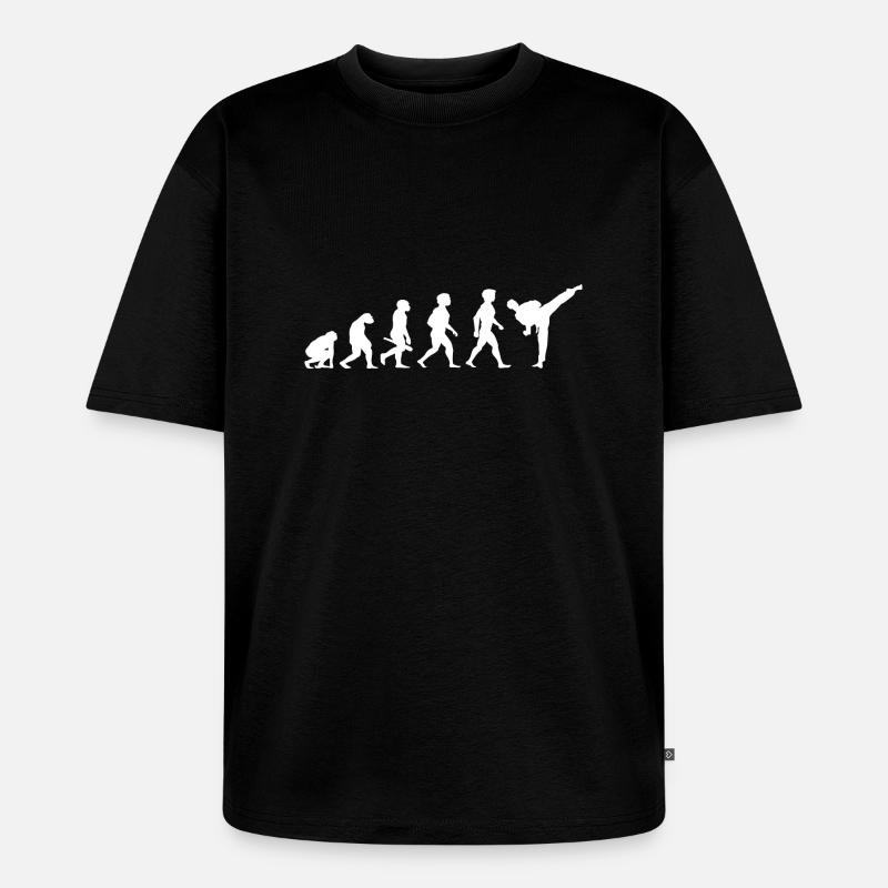 Evolution Karaté Arts Martiaux - T-shirt Premium bio oversize Unisexe - noir