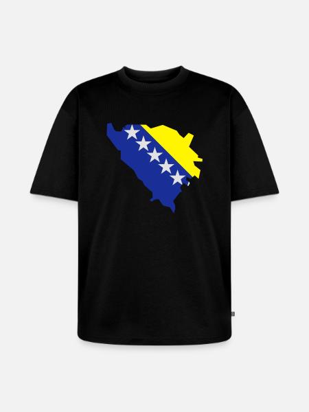 Bosnien Herzegowina - Unisex Premium Oversized Bio T-Shirt - Schwarz