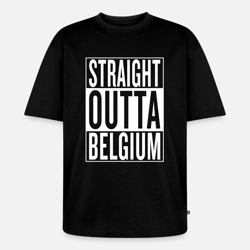 Belgium - Unisex Premium Oversized Bio T-Shirt - Schwarz