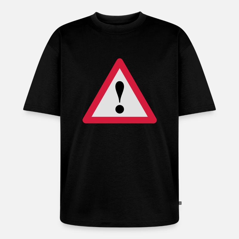 Signe d'exclamation - T-shirt Premium bio oversize Unisexe - noir