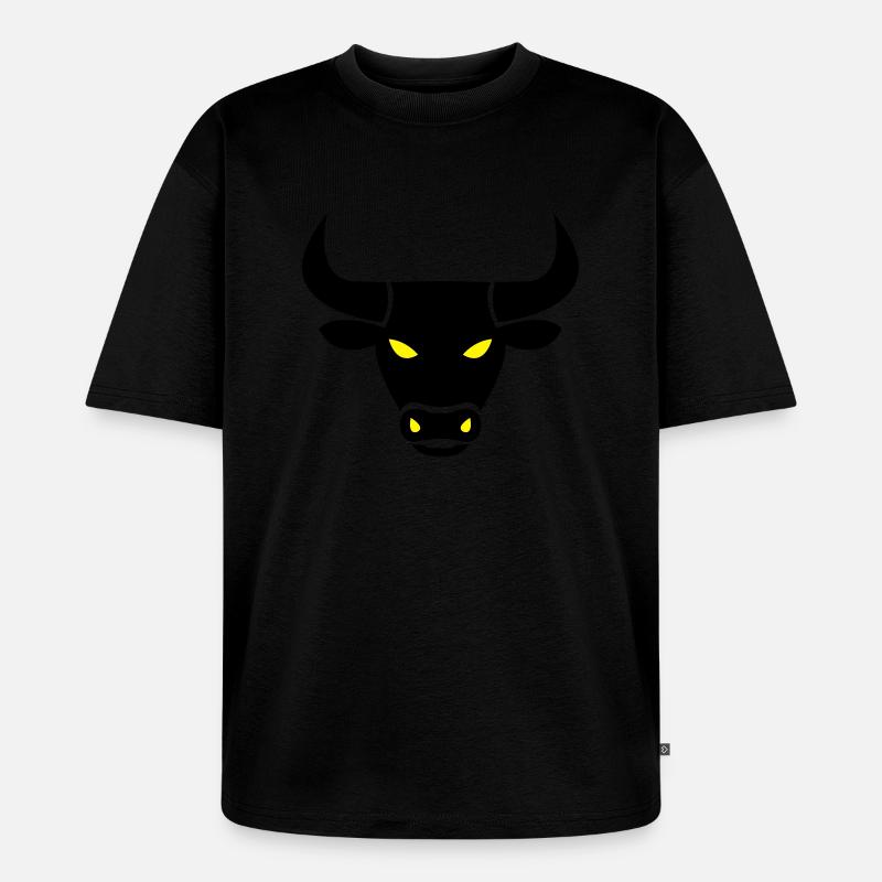 stier_002 - T-shirt Premium bio oversize Unisexe - noir