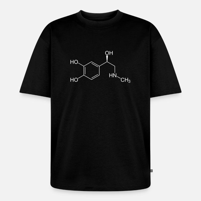 Formule structurale d'adrénaline - T-shirt Premium bio oversize Unisexe - noir