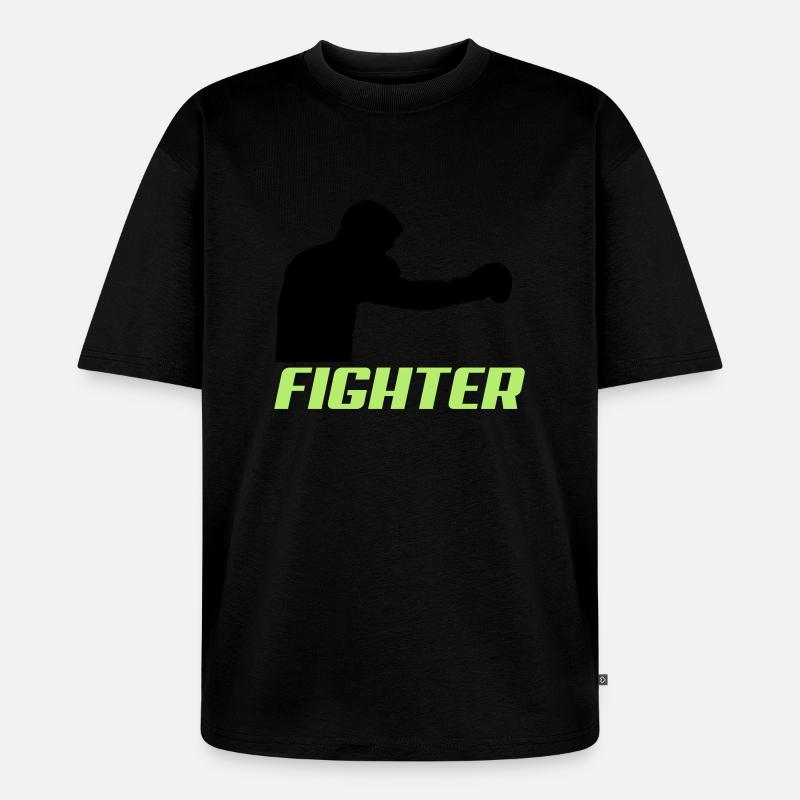 fighter2 - Unisex Premium Oversized Bio T-Shirt - Schwarz