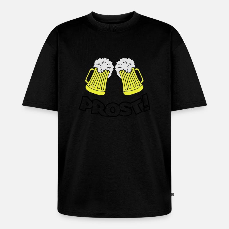 prost - Unisex Premium Oversized Bio T-Shirt - Schwarz