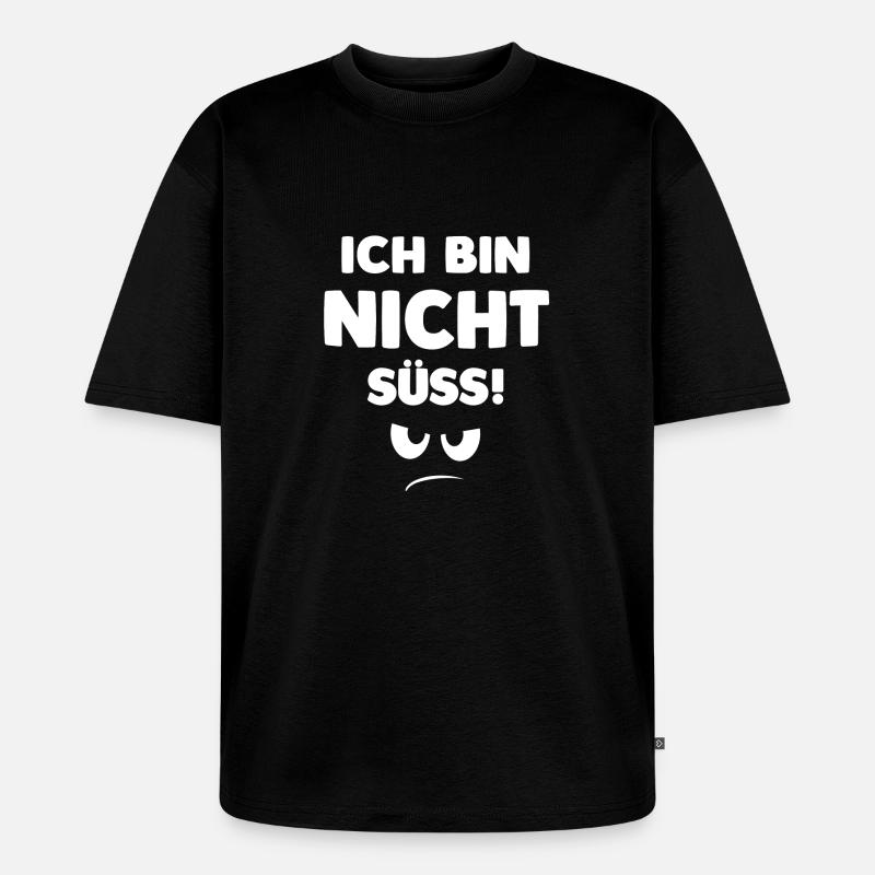 süss - Unisex Premium Oversized Bio T-Shirt - Schwarz
