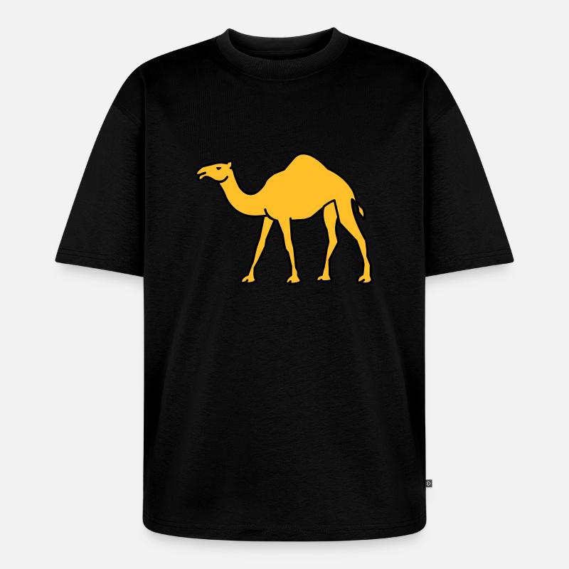 kamel_02 - Unisex Premium Oversized Bio T-Shirt - Schwarz