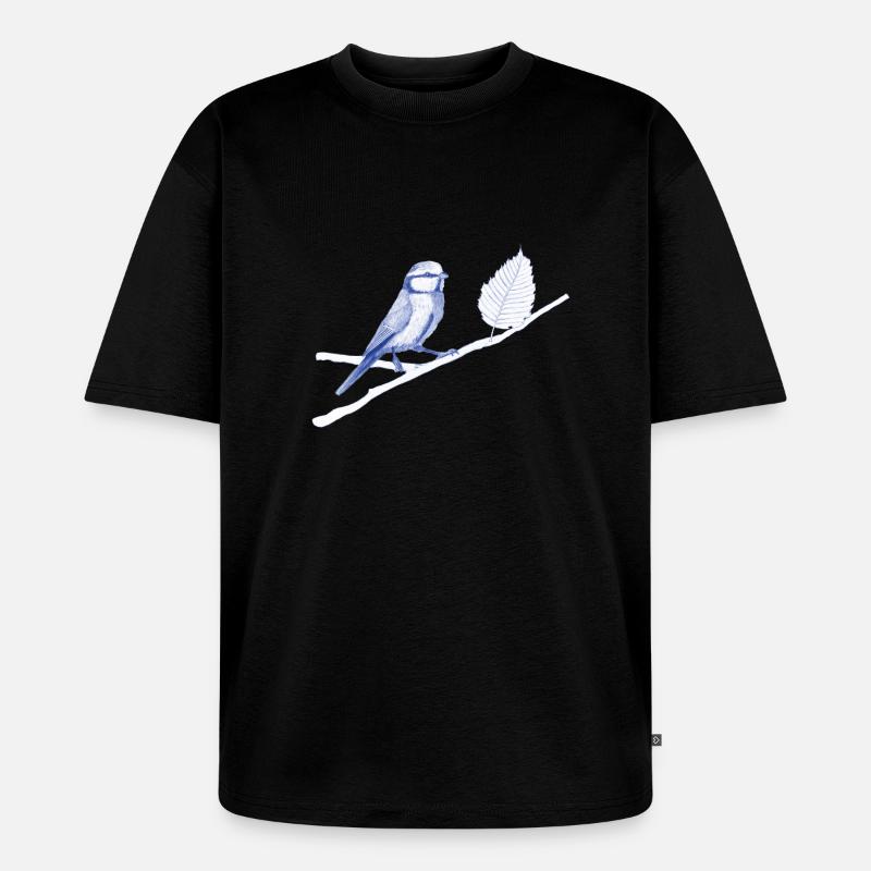 Vogel - Unisex Premium Oversized Bio T-Shirt - Schwarz