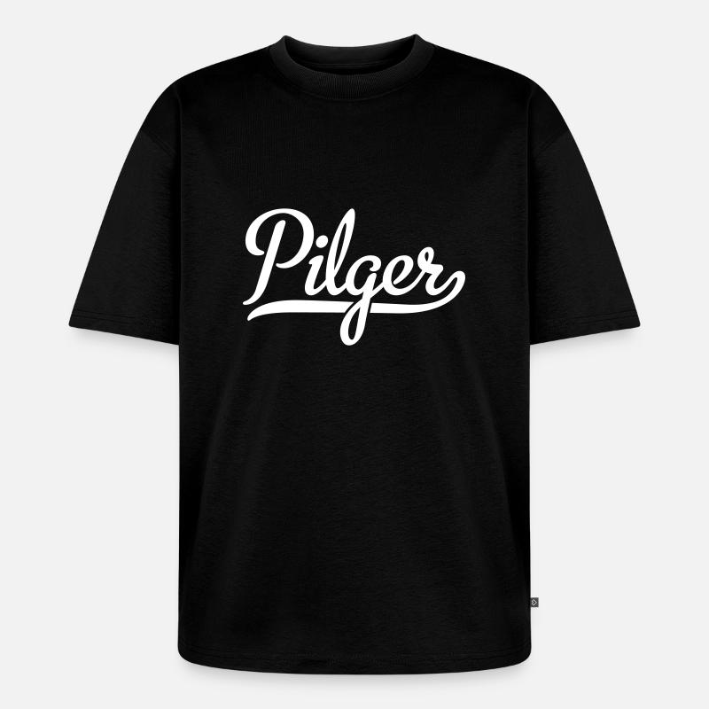 Pilger - Unisex Premium Oversized Bio T-Shirt - Schwarz