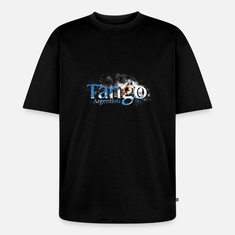 tango - Unisex Premium Oversized Bio T-Shirt - Schwarz