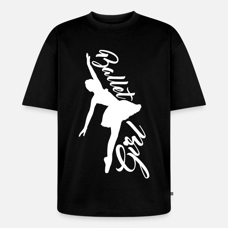 Ballettmädchen - Unisex Premium Oversized Bio T-Shirt - Schwarz