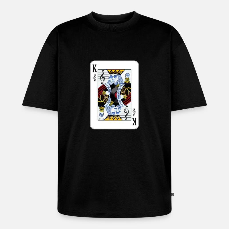 KING OF MUSIC pullover - Unisex Premium Oversized Bio T-Shirt - Schwarz