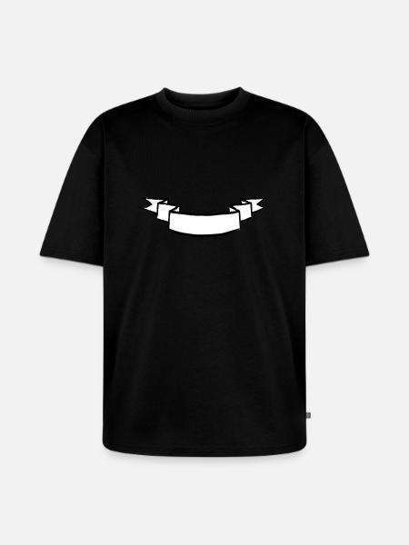 Banner curved - Unisex Premium Oversized Organic T-Shirt - black