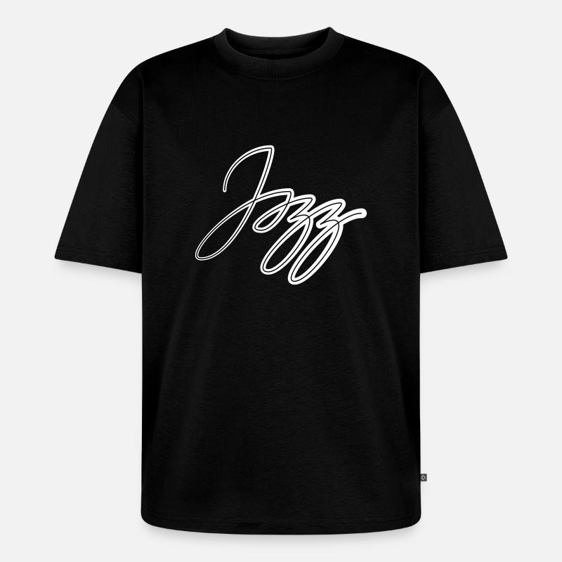 Jazz - Unisex Premium Oversized Bio T-Shirt - Schwarz