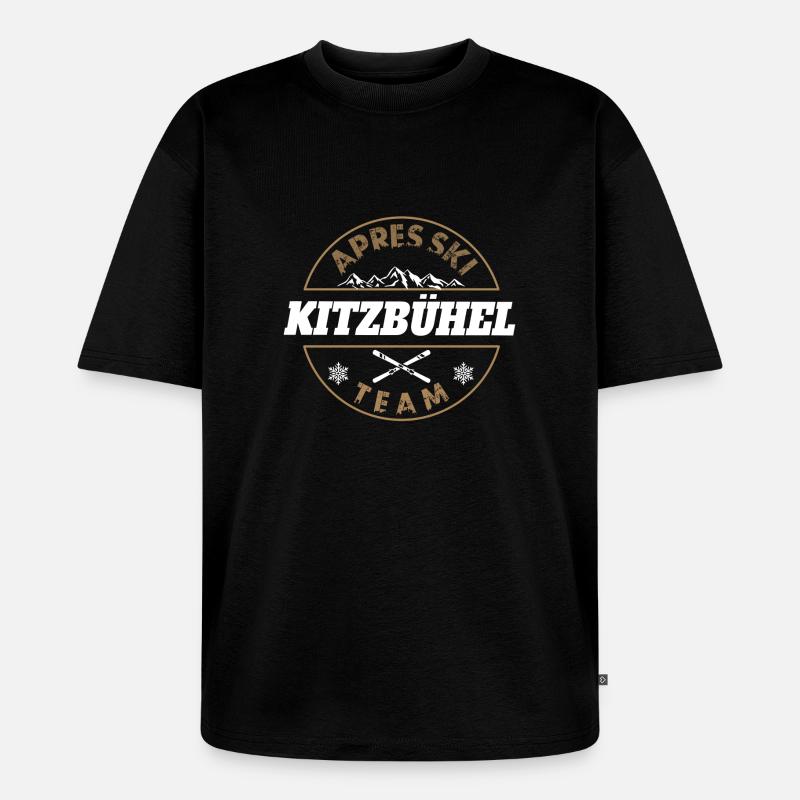 Kitzbühel Apres ski team - Unisex Premium Oversized Bio T-Shirt - Schwarz