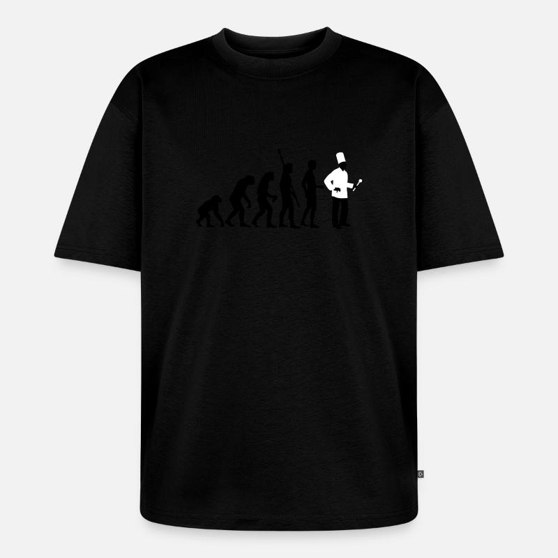 evolution_koch_2c - Unisex Premium Oversized Bio T-Shirt - Schwarz
