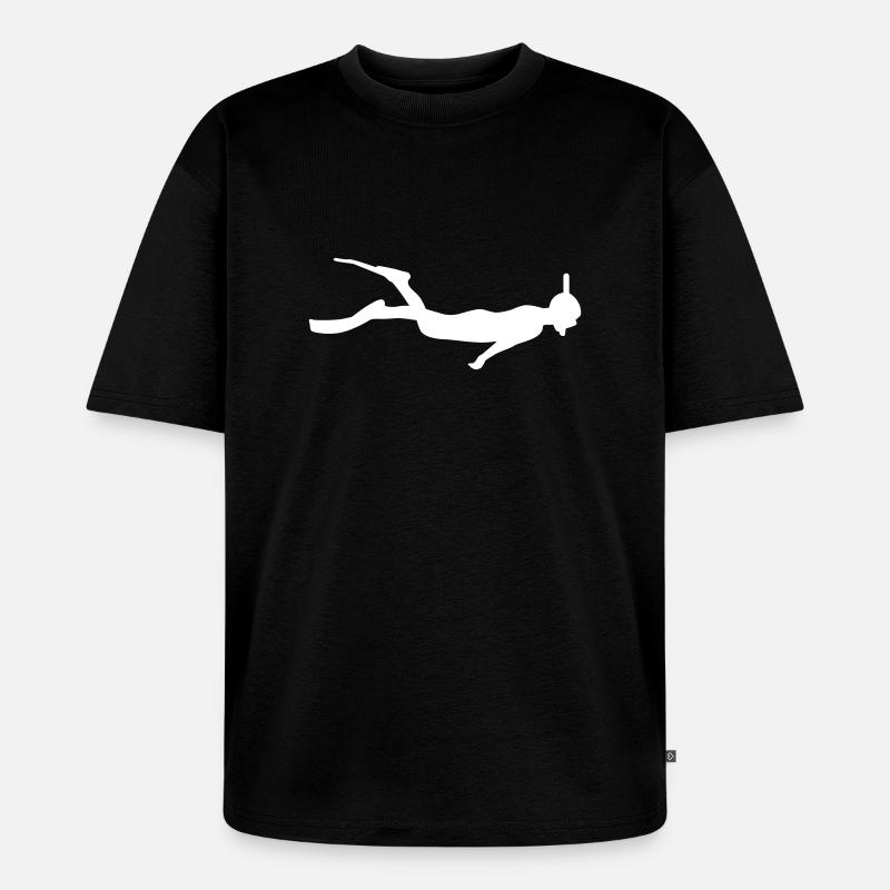Schnorcheln - Unisex Premium Oversized Bio T-Shirt - Schwarz